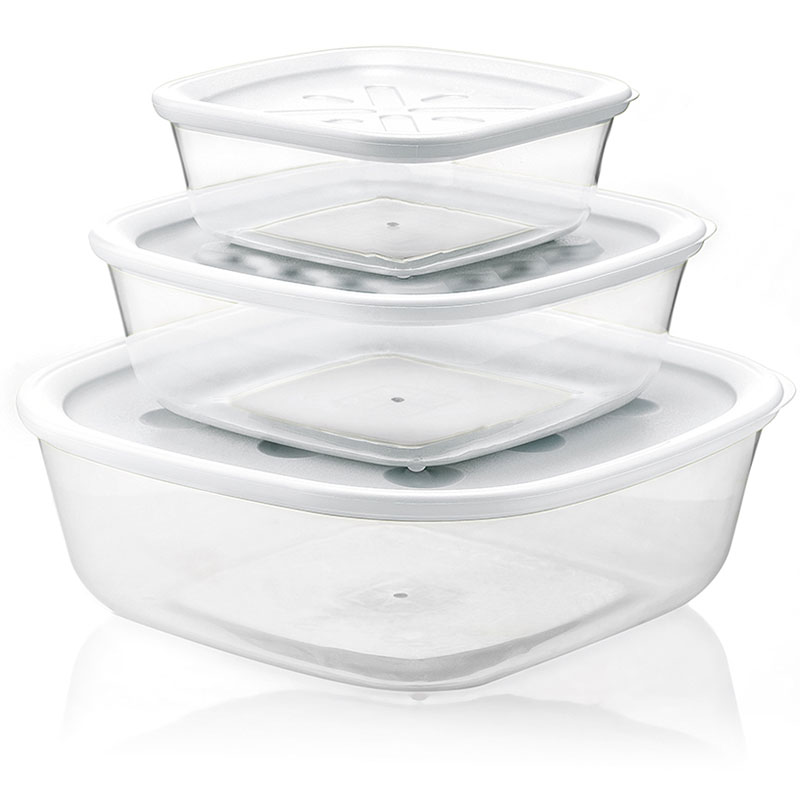 Набор из 3-х контейнеров Forme Casa белый 
Набор из 3-х контейнеров Forme Casa белый