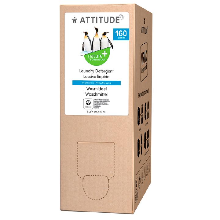 Жидкое средство для стирки Attitude Уайлдфлауерз 4000мл