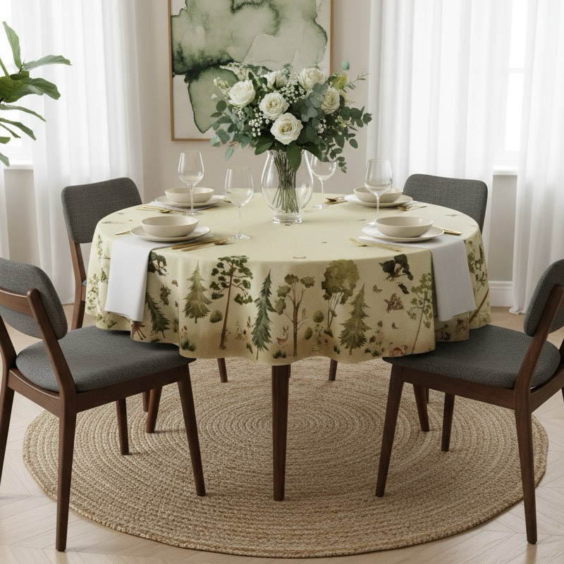 Скатерть круглая Pappel Motya 180см