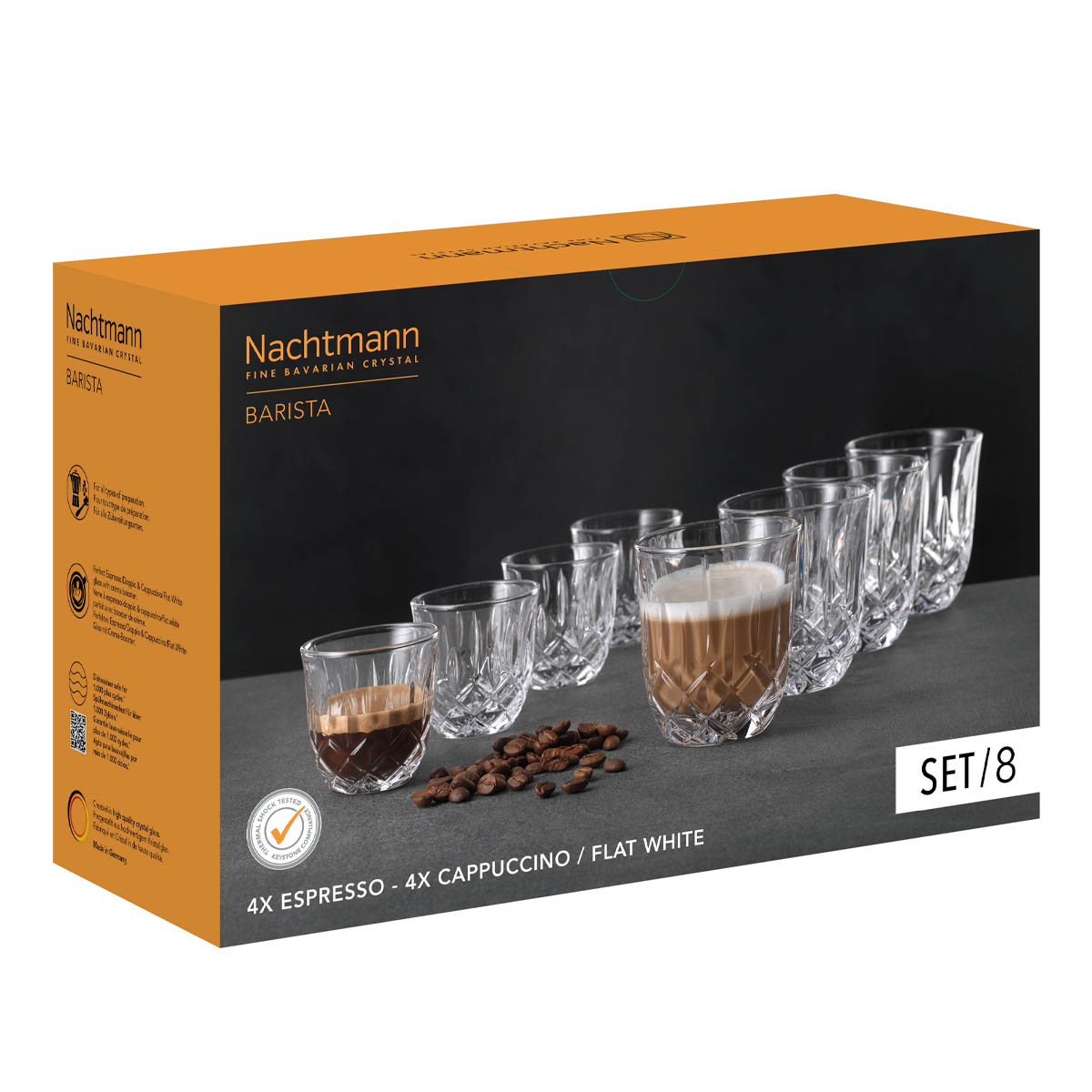 Набор стаканов для горячих напитков Nachtmann Noblesse, 8шт