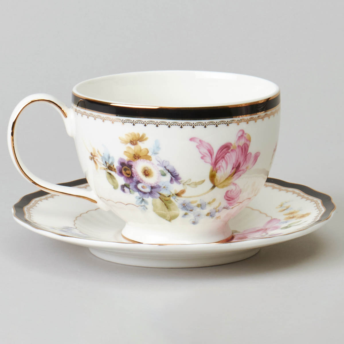 Чайный набор Lefard Мейсенский Букет 12 предметов на 6 персон