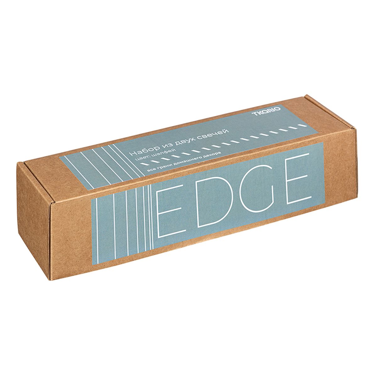 Набор свечей 24,5см Tkano Edge 2шт, цвет шалфея
