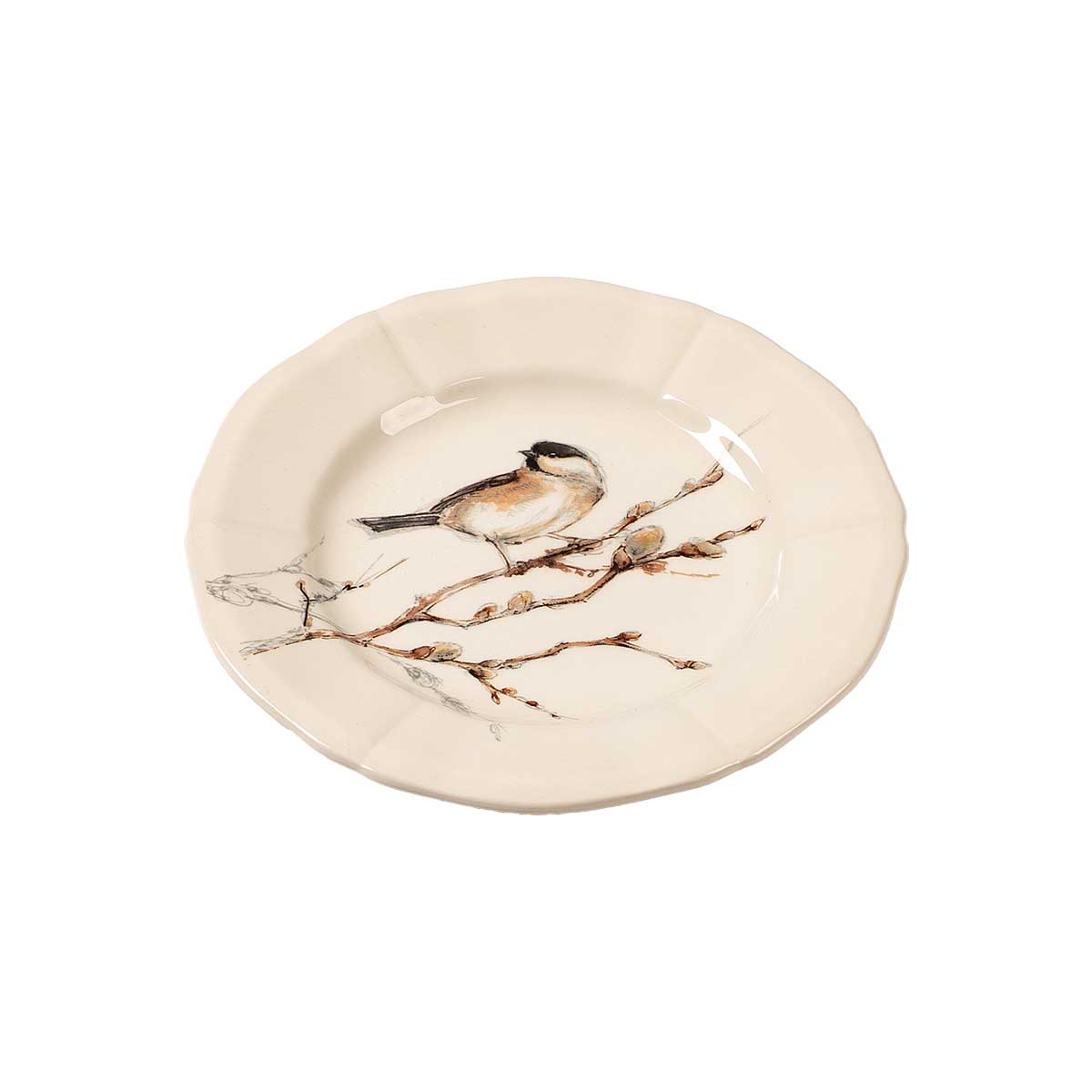 Набор тарелок для канапе Gien Oiseaux Foret, 4шт