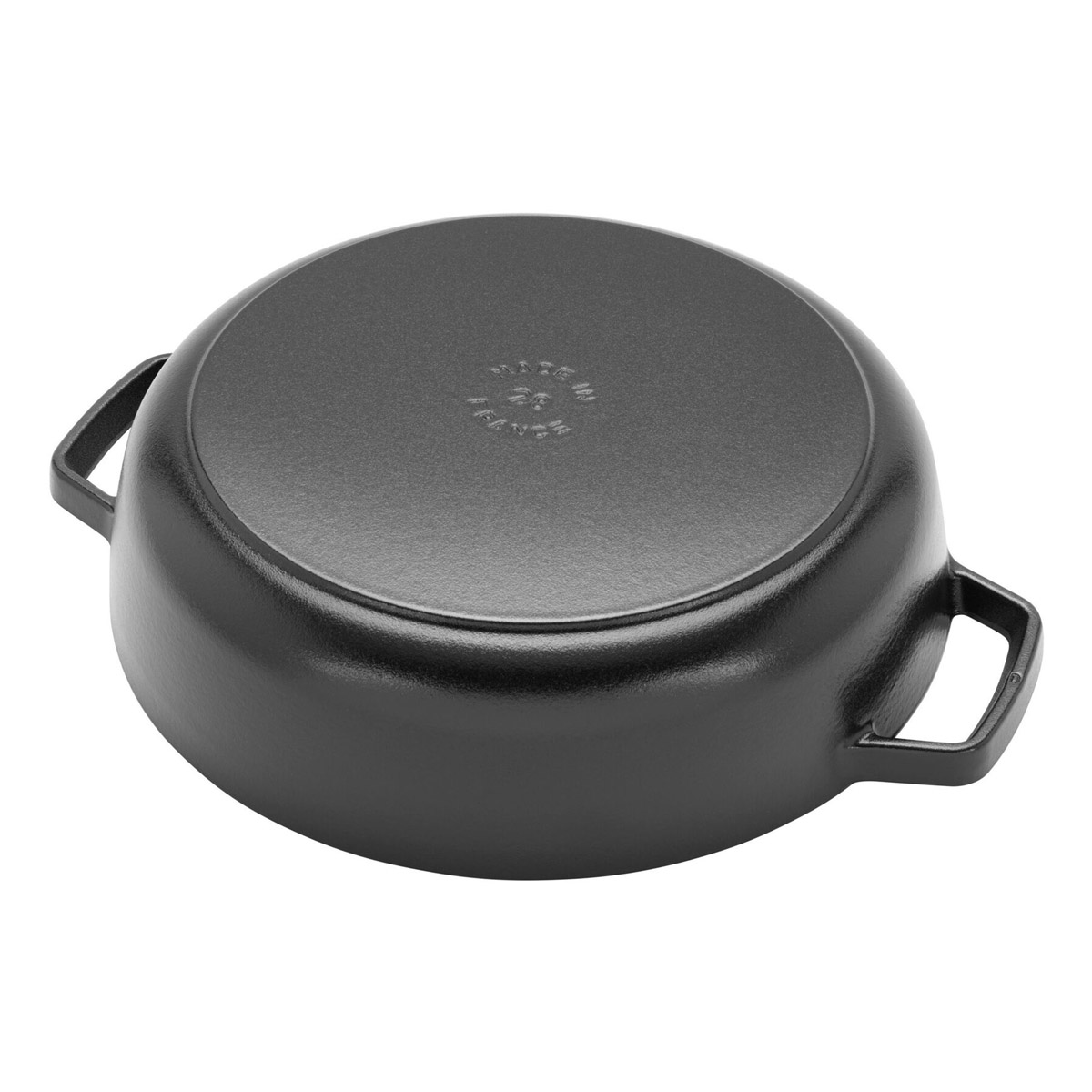 Сотейник чистера с чугунной крышкой Staub 3,7л, 28см, черный