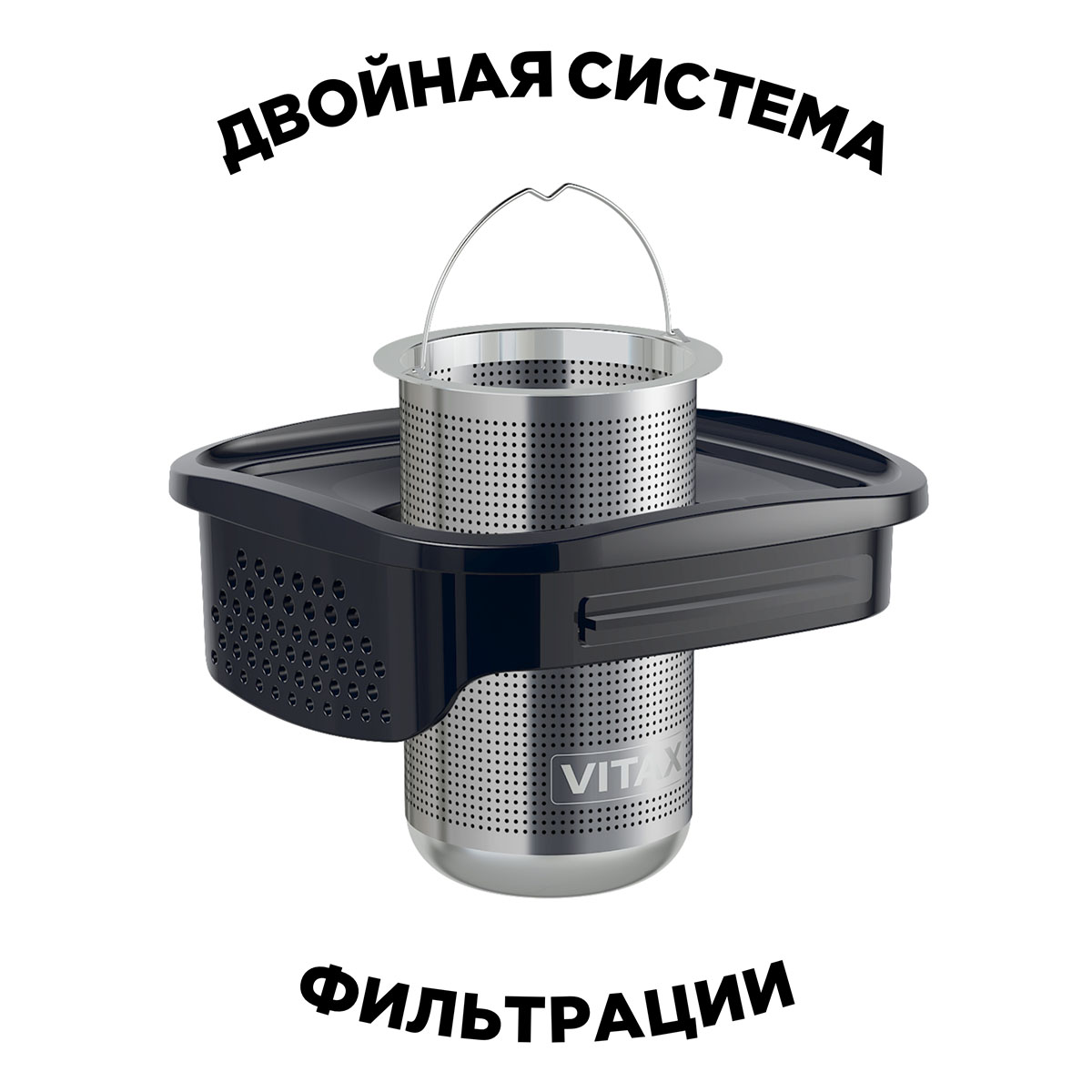 Чайник заварочный 4в1 Vitax Quattropot 600мл