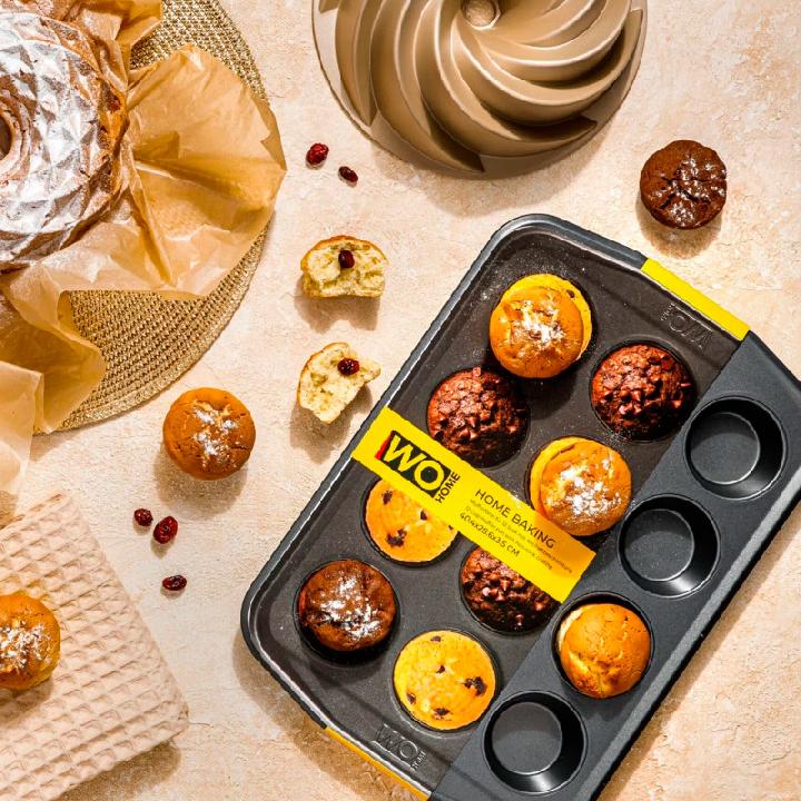 Форма для выпечки 12 кексов Wo Home Home Baking