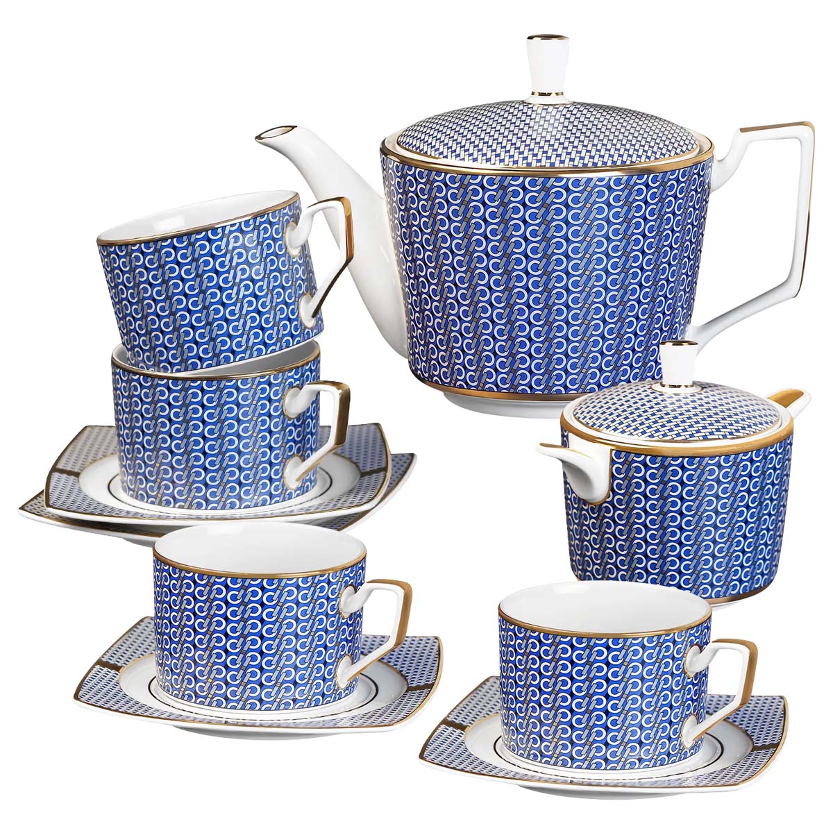 Набор чайный Esprado Eterna arctic 10 предметов на 4 персоны