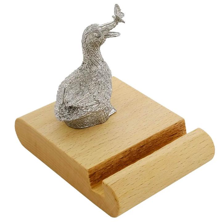 Подставка для телефона Кольчугинский Мельхиор Утка никель