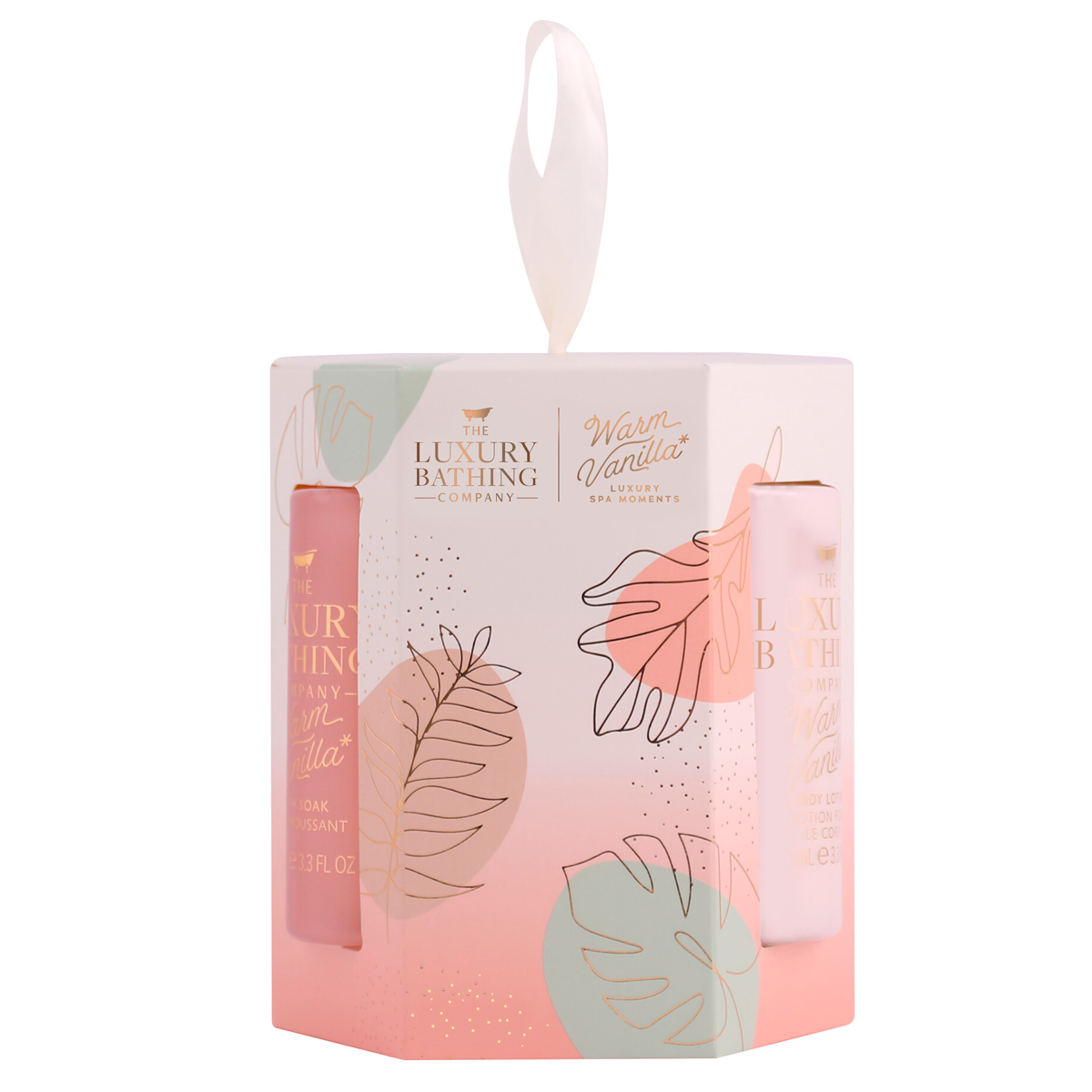 Подарочный набор The Luxury Bathing Company Гламурное сияние Теплая ваниль и сладкий миндаль