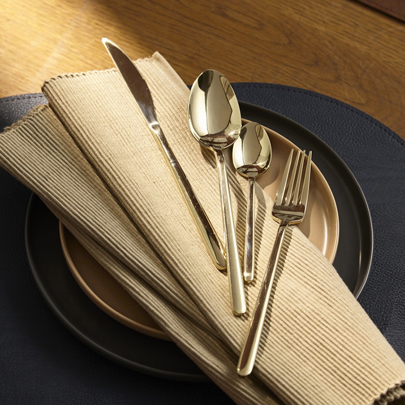 Набор столовых приборов Liberty Jones Pure 24 предмета на 6 персон, глянцевый золотой