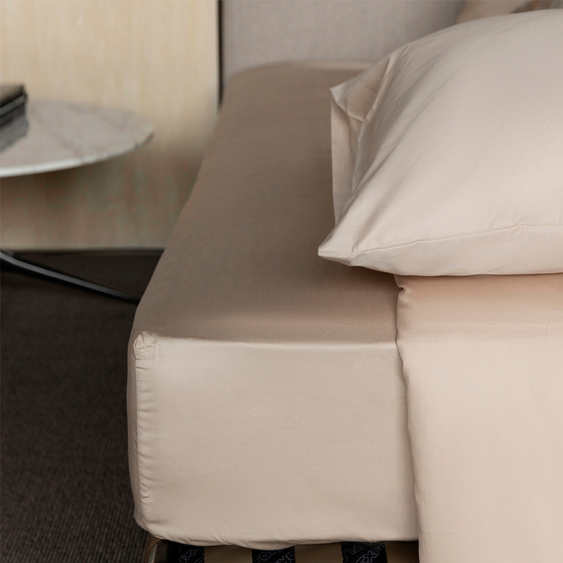 Комплект постельного белья евро Mollen Premier, песочно-бежевый