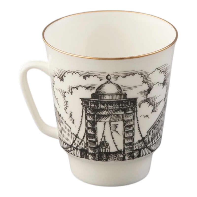 Пара чайная Императорский фарфоровый завод Русские писатели Блок