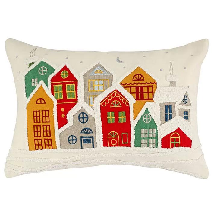 Чехол на подушку Tkano New Year Essential Snowy Village