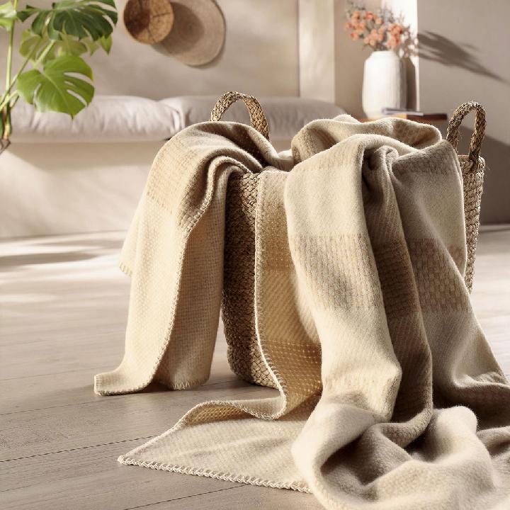 Плед 150x200см Biederlack Naturals & Plaids Кроссвефт