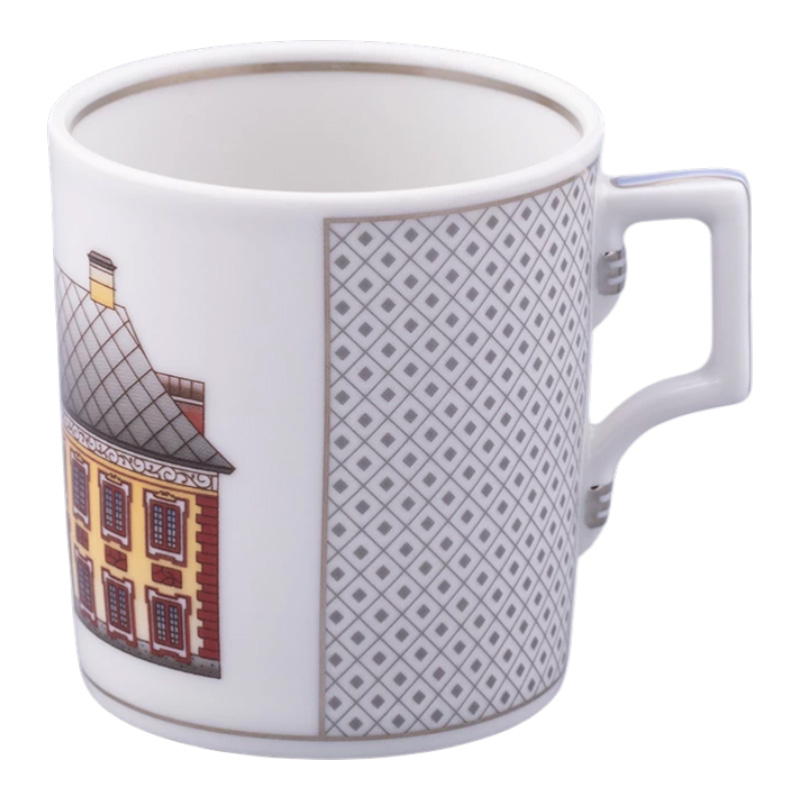 Чайная пара 220мл Императорский фарфоровый завод Серебряный город