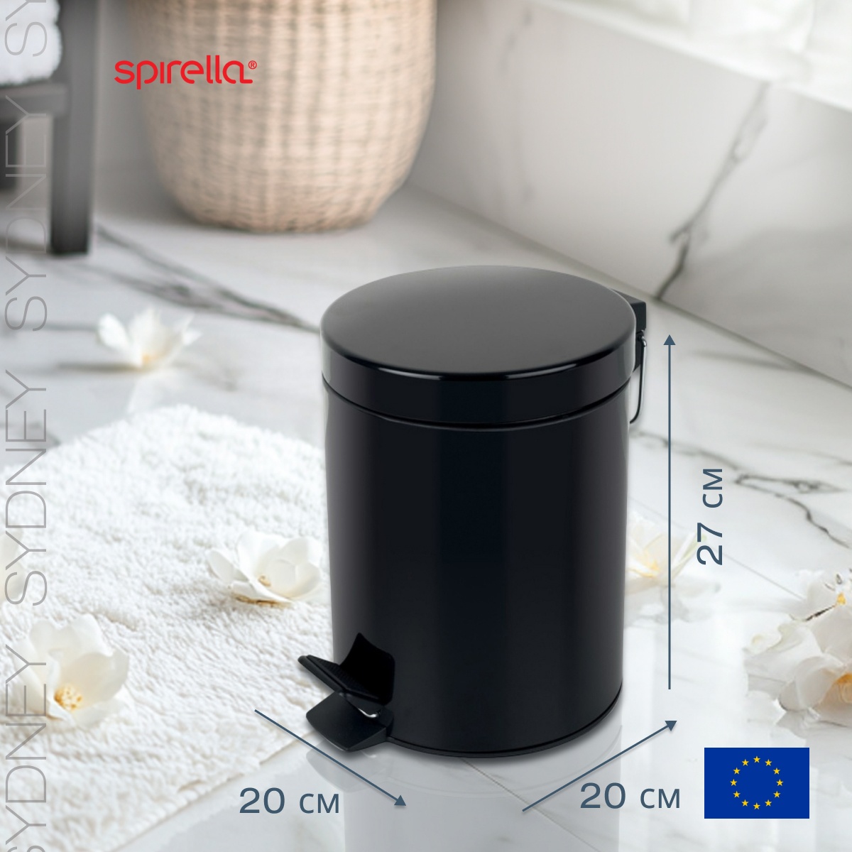 Ведро для ванной Spirella Sydney 5л