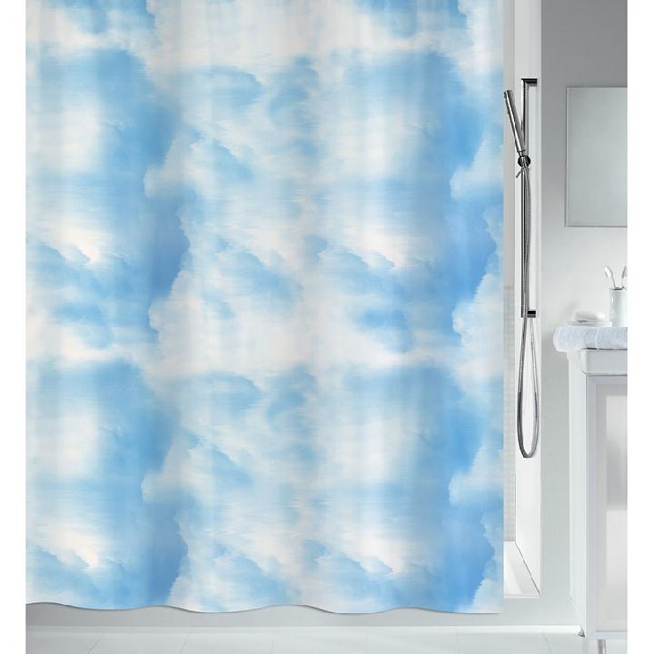 Штора для ванной комнаты Spirella Cirrus 180х200см, цвет голубой