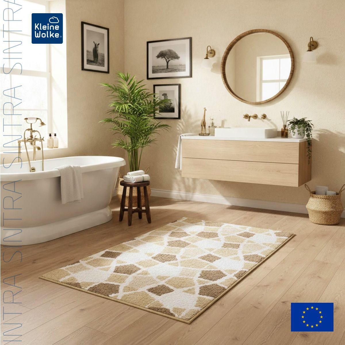 Коврик для ванной комнаты Kleine Wolke Sintra 60х90см