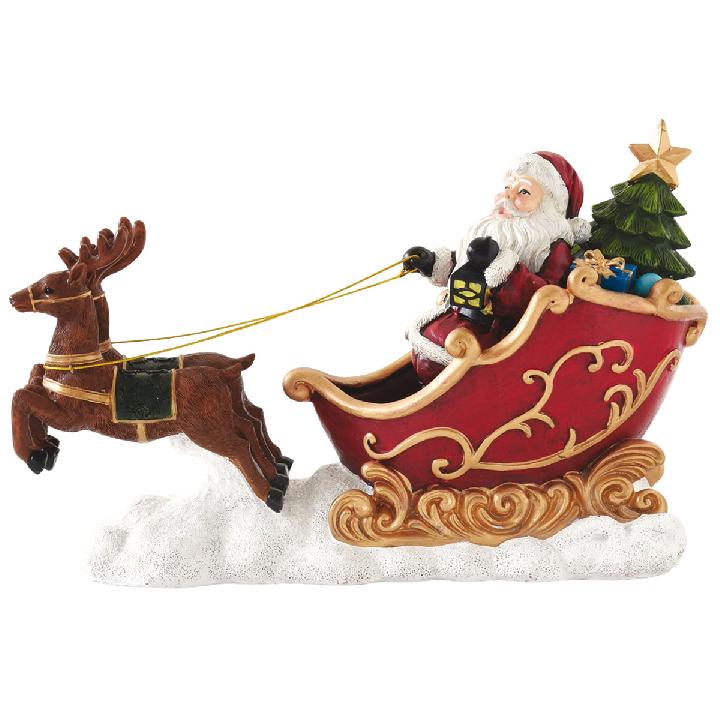 Рождественская фигурка Easy Life Christmas Figurines Санта Клаус на санях
