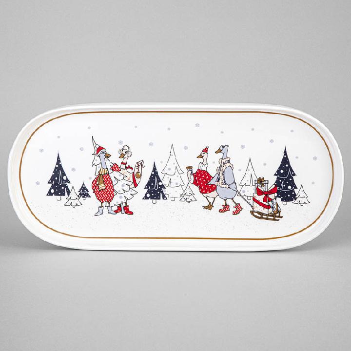 Блюдо овальное Lefard Family Christmas 34x14,5см