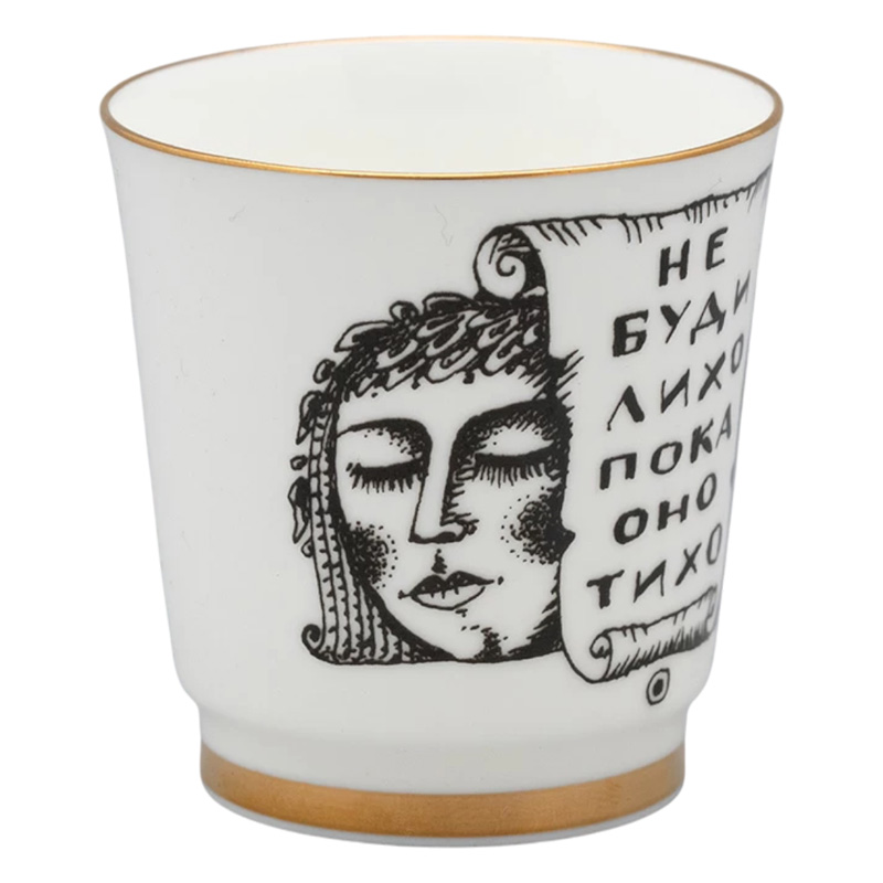 Набор стопок Императорский фарфоровый завод Пословицы русского народа 70мл, 6шт