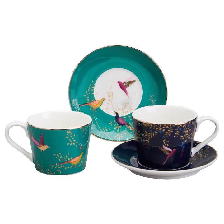 Кофейный набор Lefard Golden Birds 4 предмета на 2 персоны