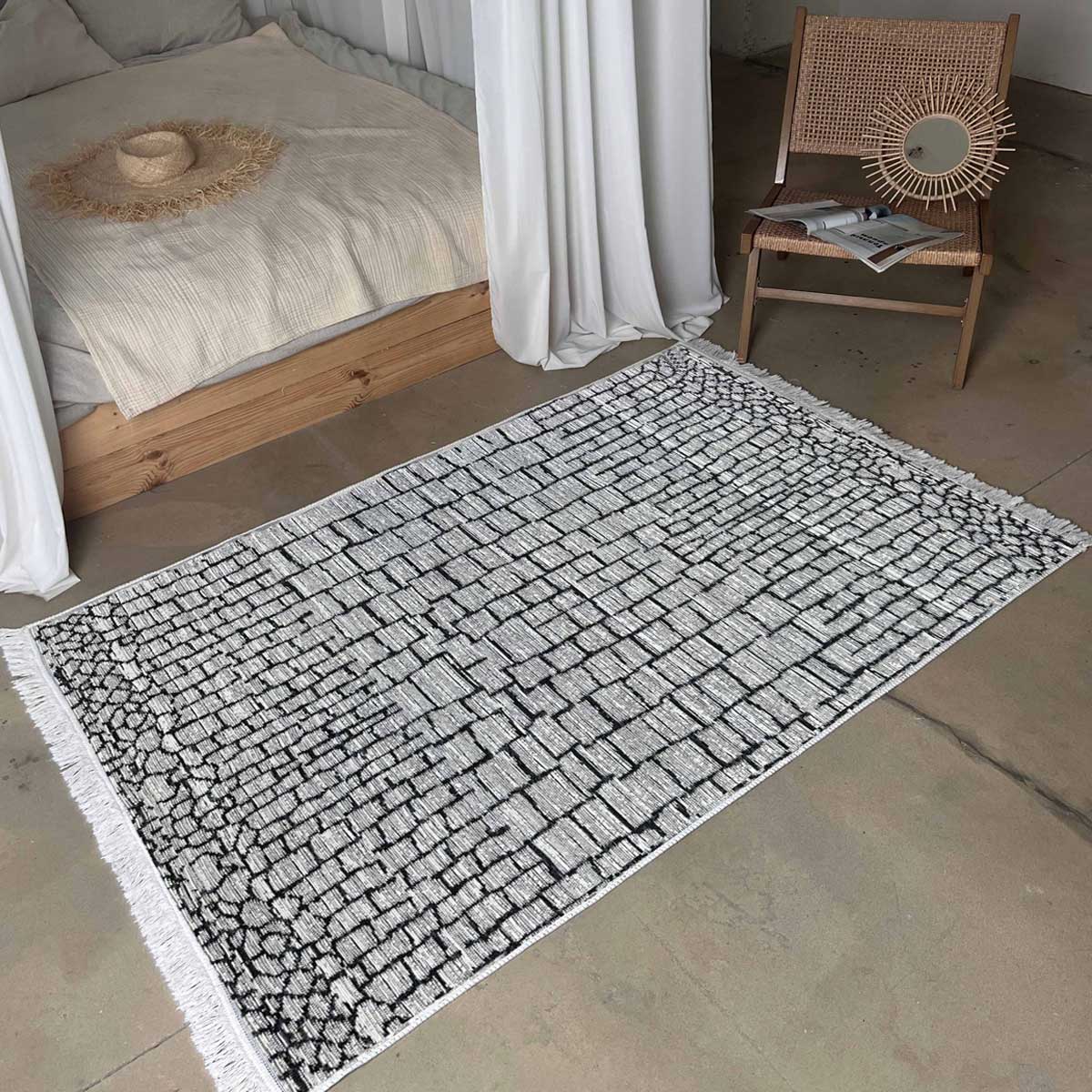 Коврик универсальный Shahintex Skandy 120x180см S018, серый