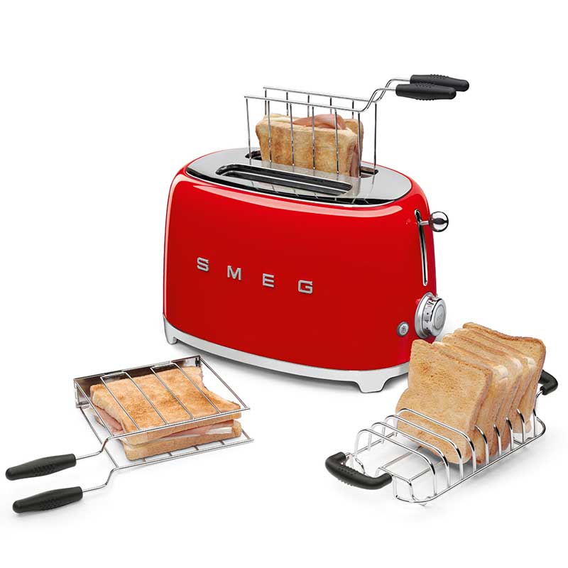 Тостер на 2 ломтика Smeg 50’s Style, красный