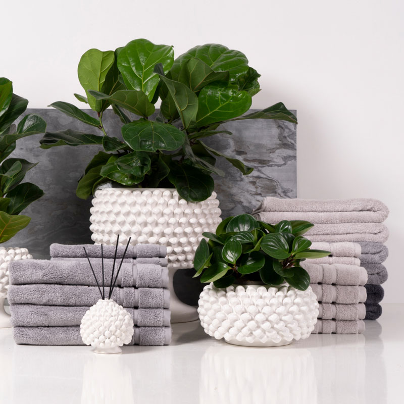 Полотенце махровое Pappel Cirrus/S 30x50, цвет серый