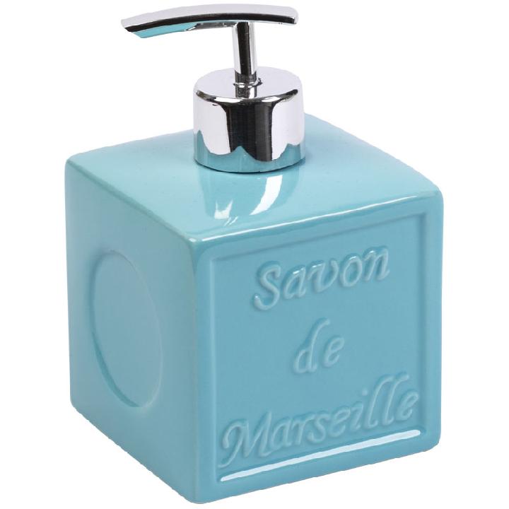 Дозатор для жидкого мыла Spirella Savon De Marseille, голубой