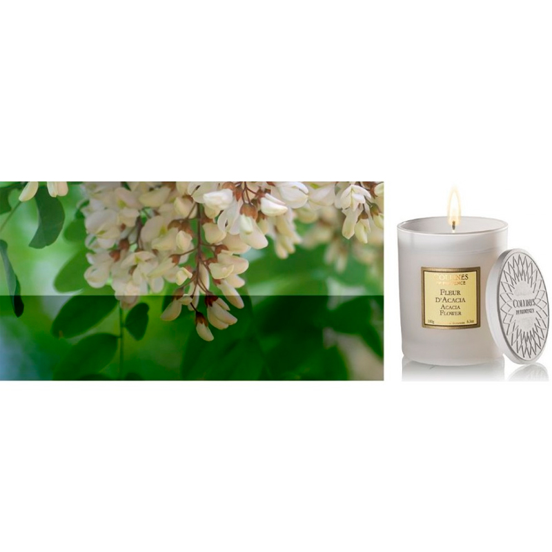Свеча ароматическая Collines de Provence Les naturelles Tiare Flower 180г