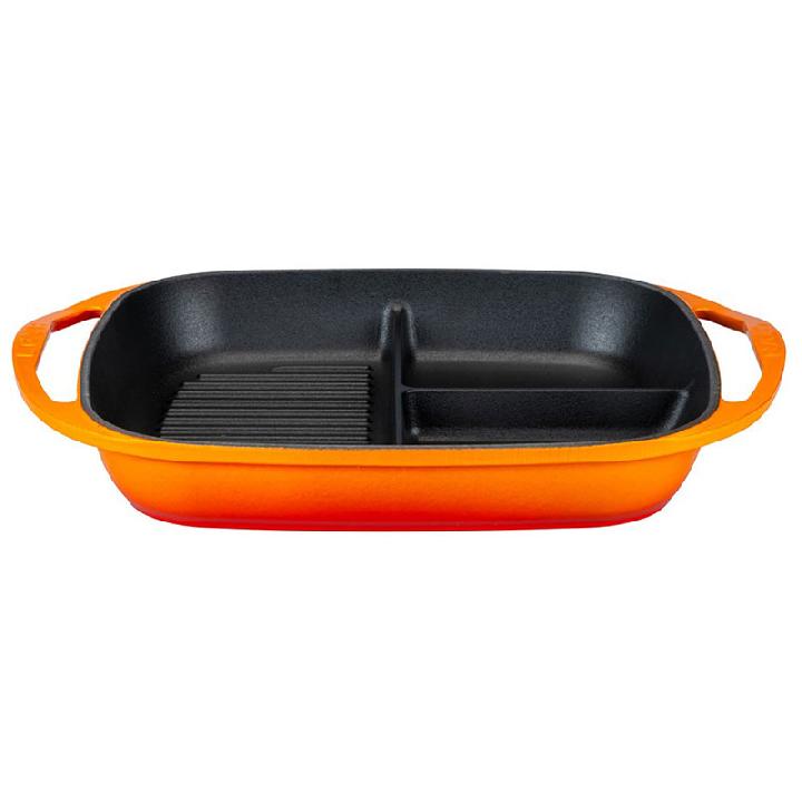 Сковорода чугунная Lava, цвет оранжевый