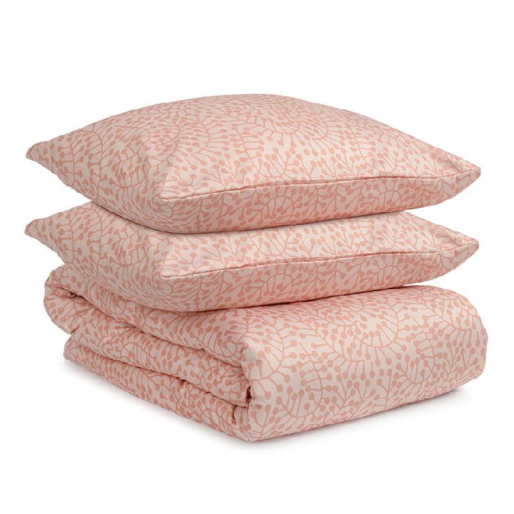 Комплект постельного белья евро Tkano Scandinavian touch Спелая смородина, розовый