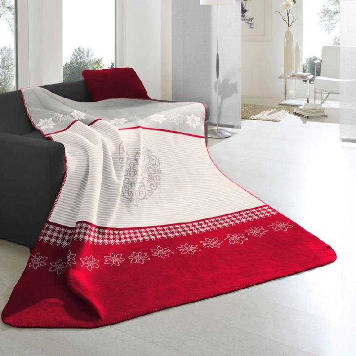 Плед 1,5-спальный Biederlack Alpine Collection Take to heart