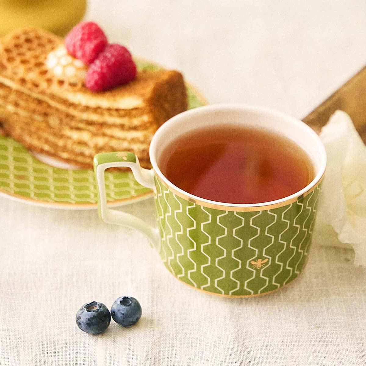 Чайная пара Domique To Bee or Not, цвет зеленый