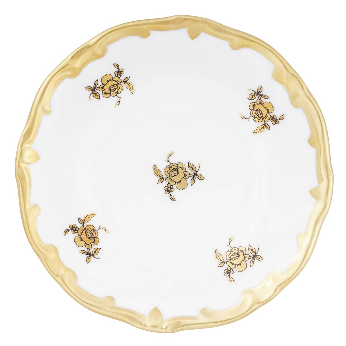 Набор розеток Weimar Porzellan Роза Золотая 6шт