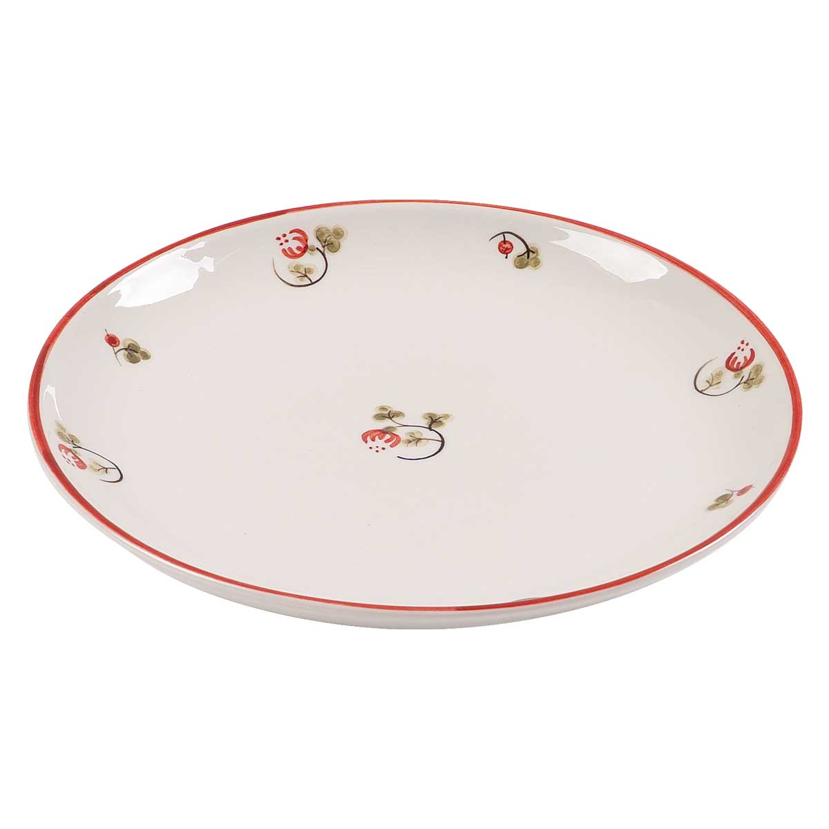 Тарелка закусочная Дымов Керамика Шиповник 21см