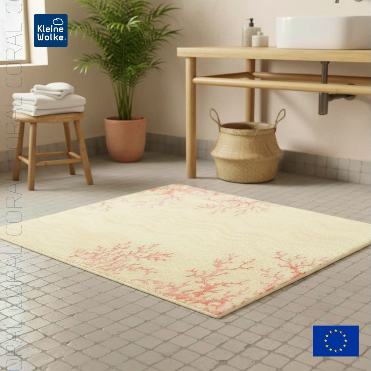 Коврик для ванной Kleine Wolke Coral 60x60см