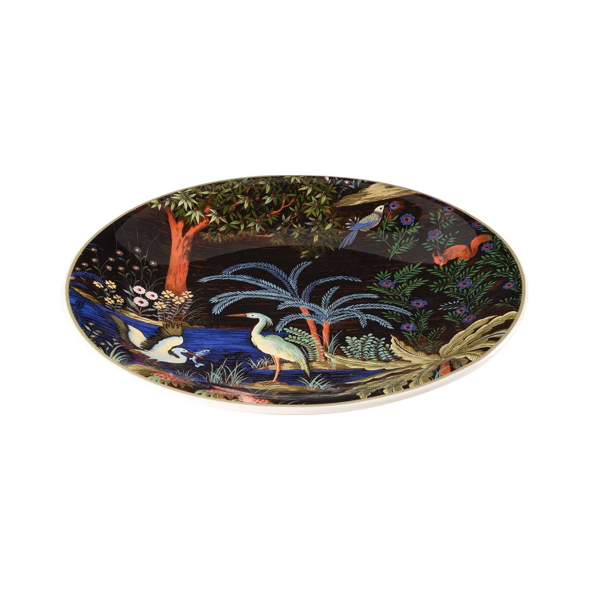 Тарелка десертная Gien Le Jardin Du Palais Цапля