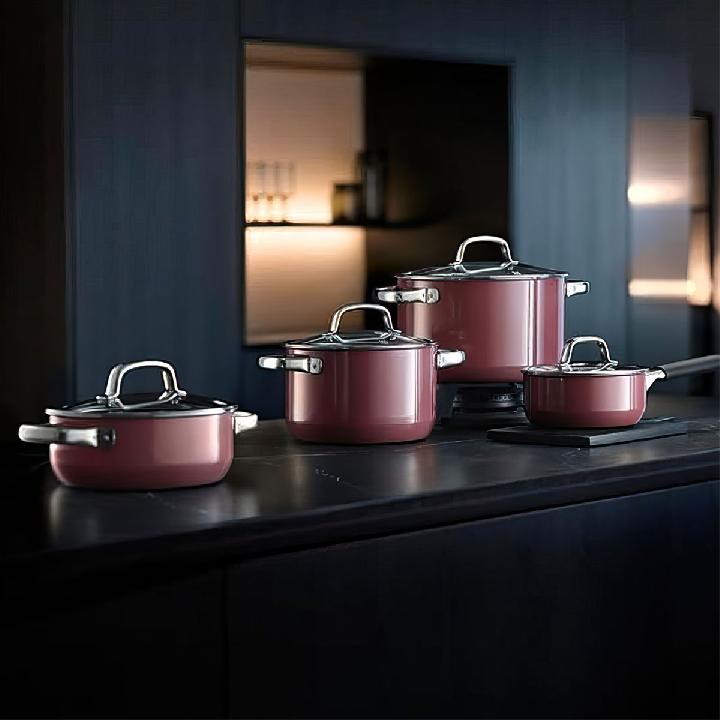 Набор кастрюль WMF Fusiontec Mineral Rose Quartz, 4 предмета