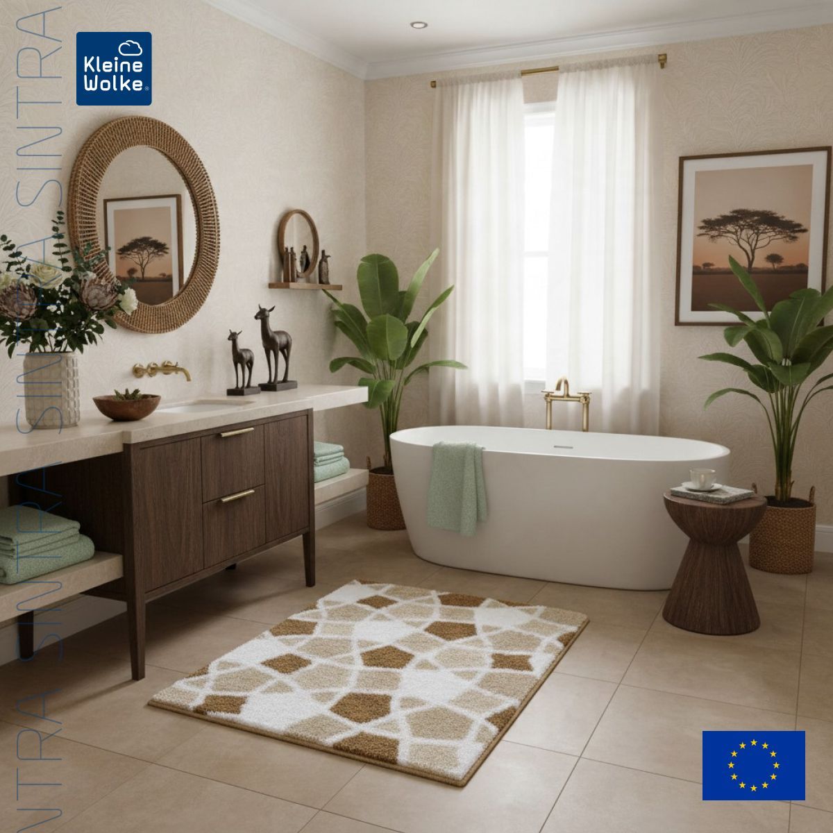 Коврик для ванной комнаты Kleine Wolke Sintra 55х65см