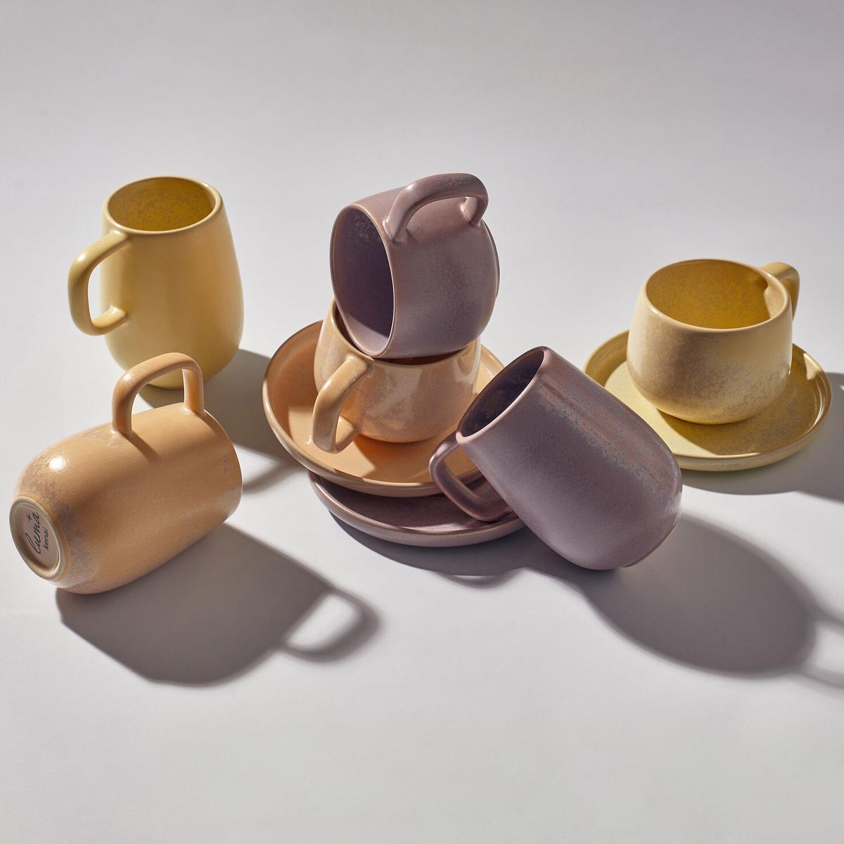 Чайная пара Kenai Ceramics Luma, цвет песочный