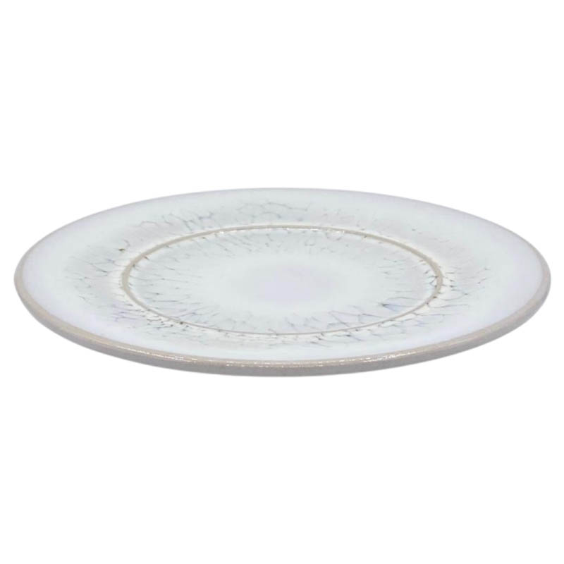 Тарелка плоская 17см Kenai Ceramics Cheshuya, цвет белый