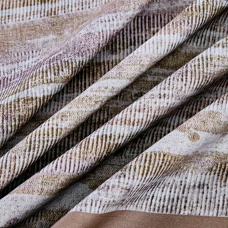 Комплект постельного белья евро Anabella Asabella, узор на серо-коричневом