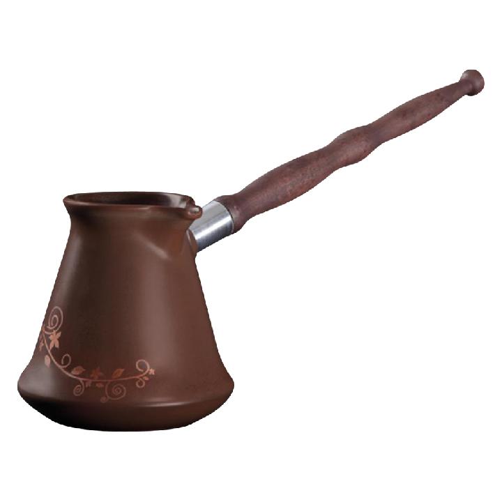 Турка Ceraflame Ibriks 350мл, цвет шоколадный с декором