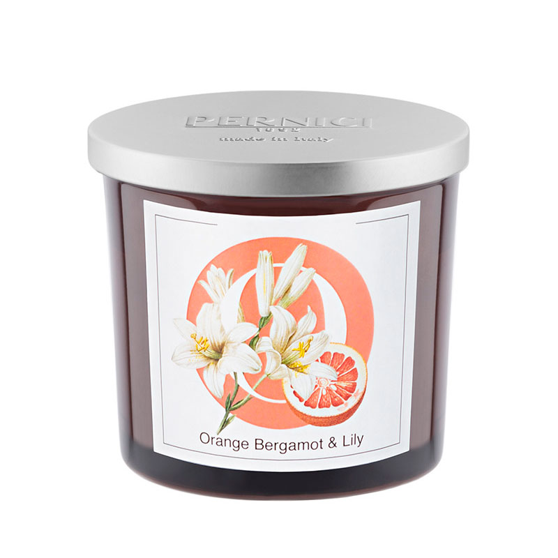 Свеча ароматическая Pernici Elementi. Апельсин бергамот и и Лилия