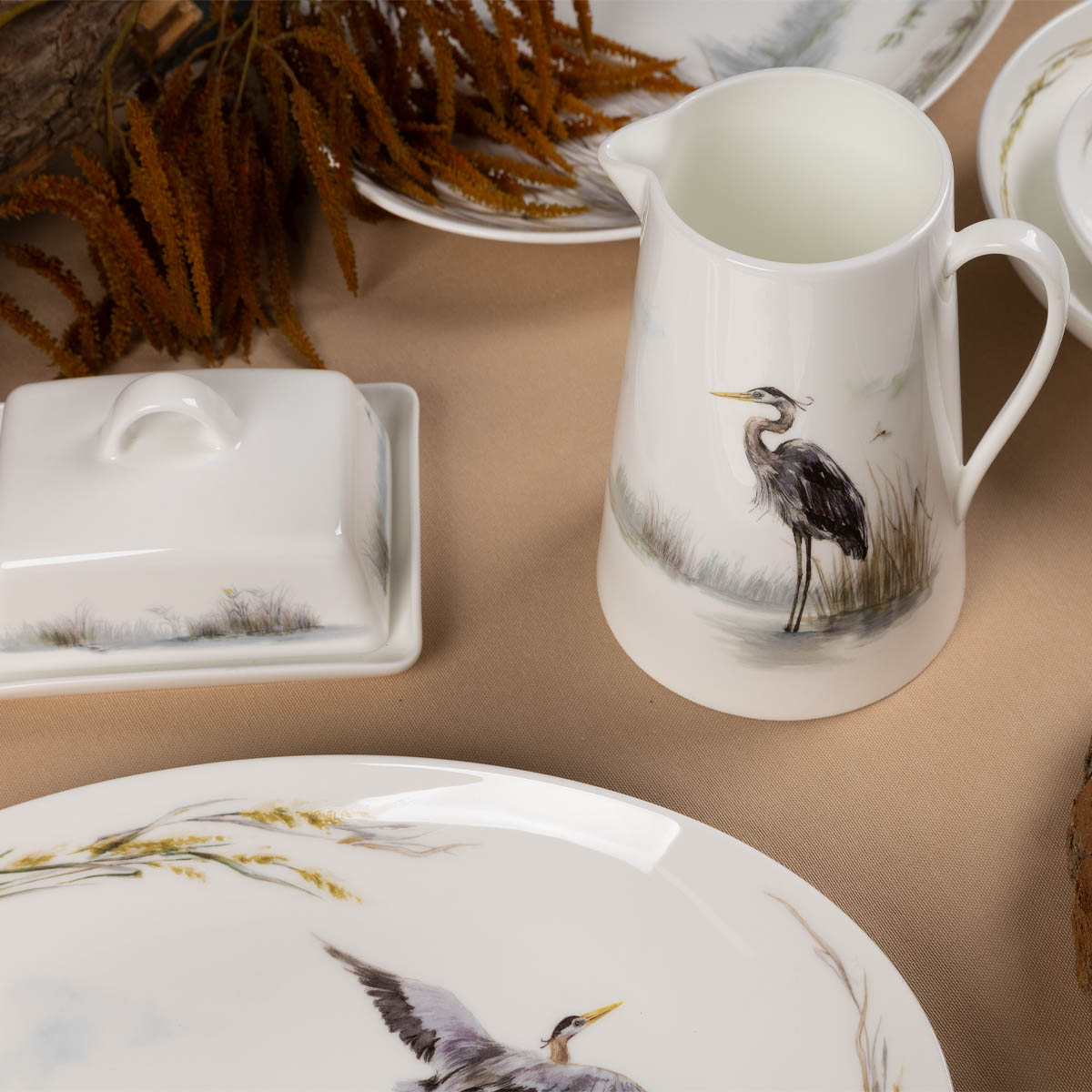 Набор чайных пар Zapel Ardea Cinerea 12 предметов на 6 персон