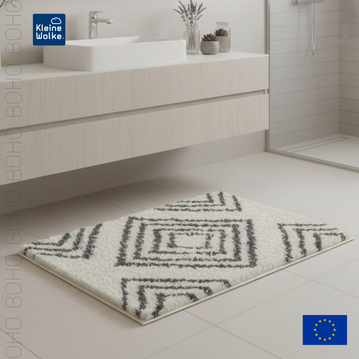 Коврик для ванной комнаты Kleine Wolke Boho Nature