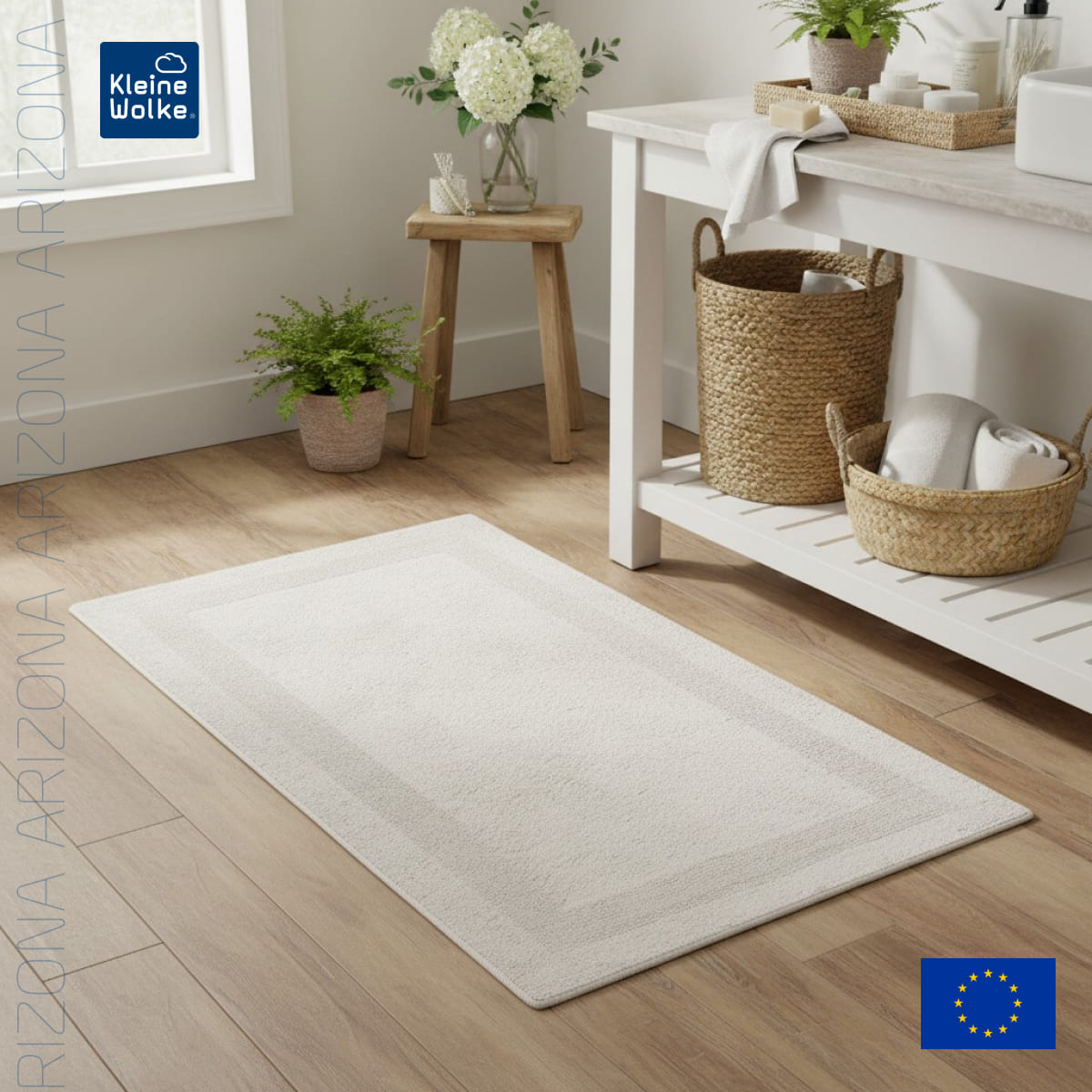 Коврик для ванной 70x120см Kleine Wolke Arizona, серо-бежевый