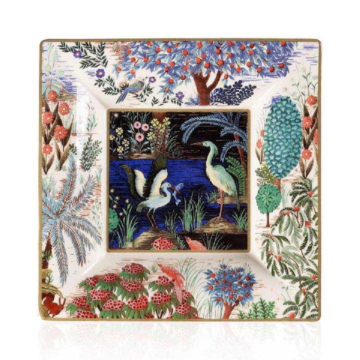 Блюдо квадратное Gien Le Jardin Du Palais 17x17см